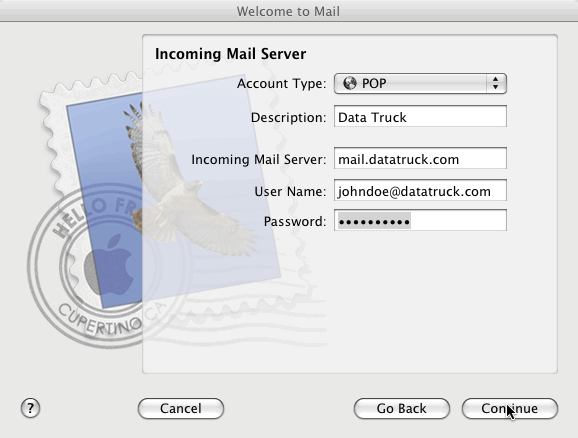 Apple Mail Step 2